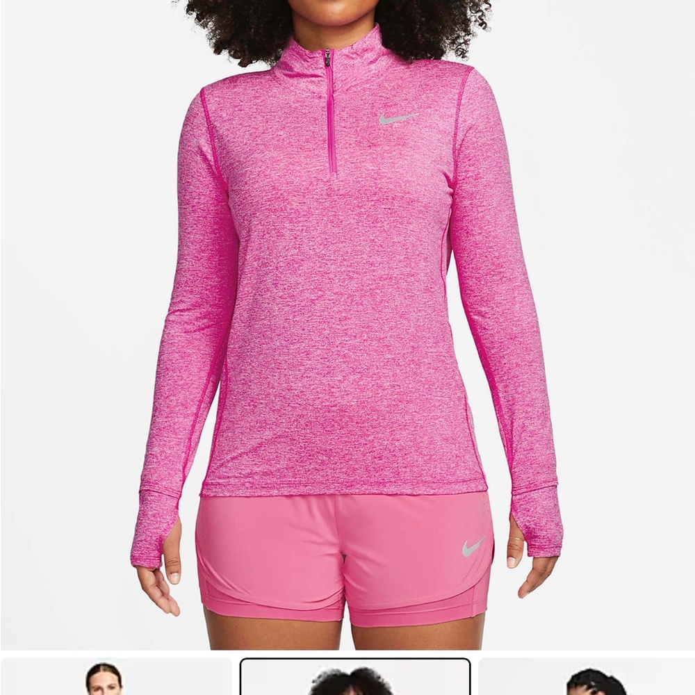 NIKE ELEMENT RUNNING DRI-FIT 1/2 ZIP PULLOVER L